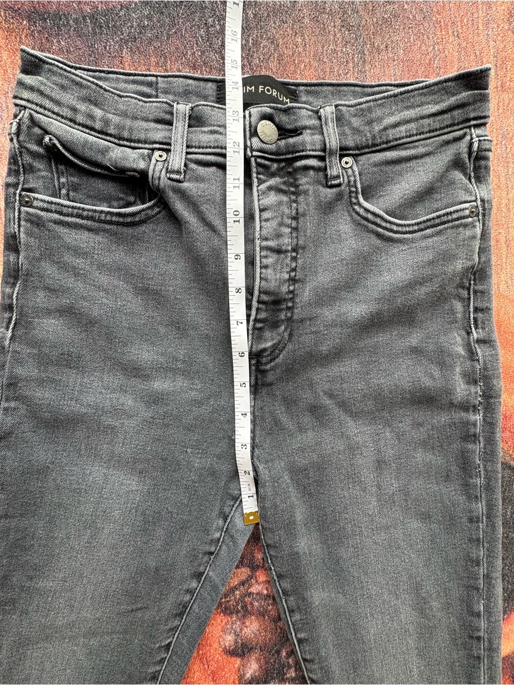 Denim Forum The Lola High Rise Skinny Jeans Raw Hem – Aritzia Size 29 dark wash - Picture 7 of 11